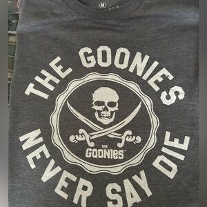 EUC Medium - Soft - Goonies Never Say Die - Gray T-shirt